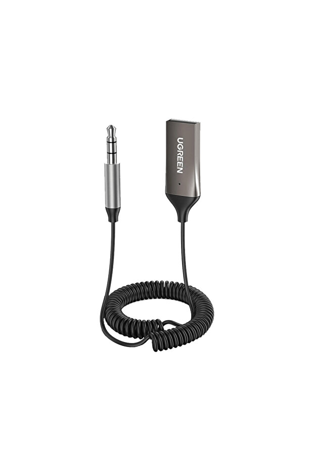 Ugreen Aux to Bluetooth 5.0 Adapter With Mic - Space Gray