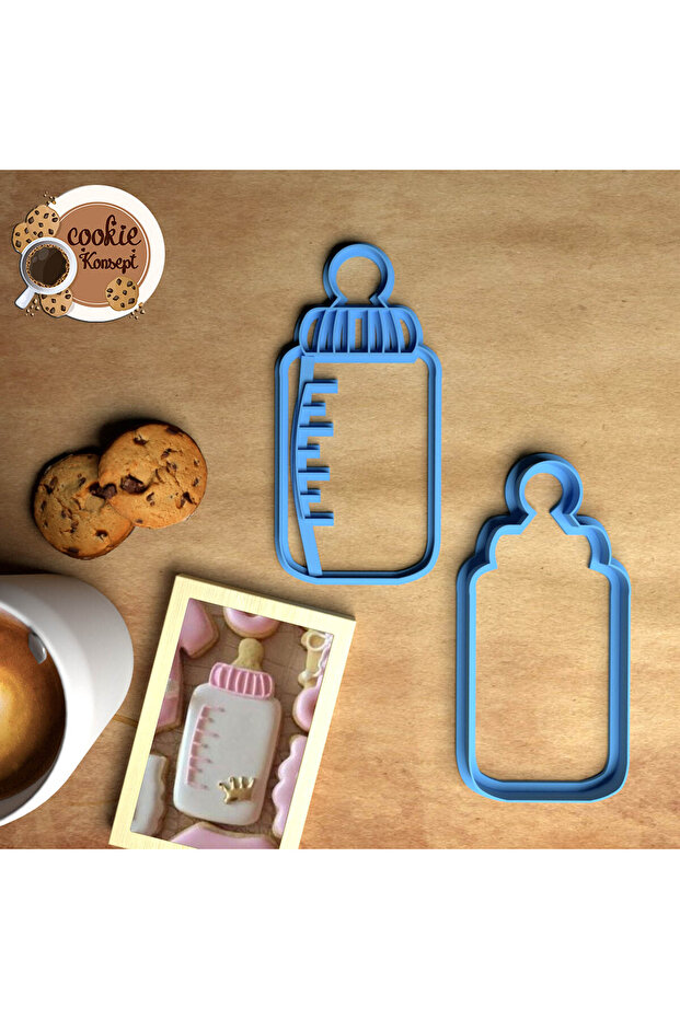Baby Shower Mold Set Feeding Bottle – Cookie, Dough and Clay Compatible