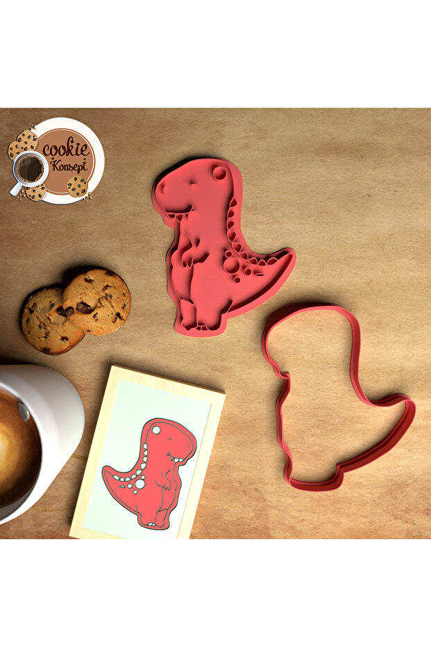 Baby Shower Mold Set Dinosaur # 11 – Cookie, Dough and Clay Compatible
