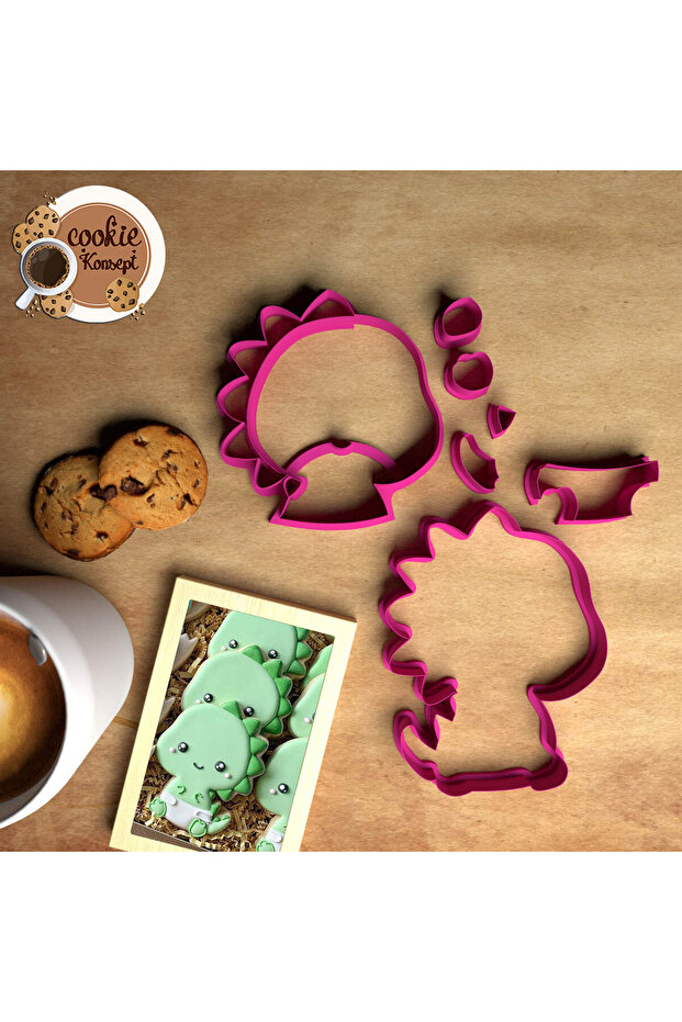 Baby Shower Mold Set Dinosaur # 16 – Cookie, Dough and Clay Compatible