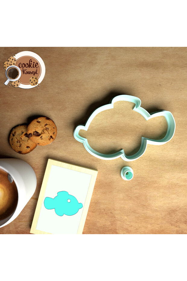 Baby Shower Mold Set Fish # 2 – Cookie, Dough and Clay Compatible