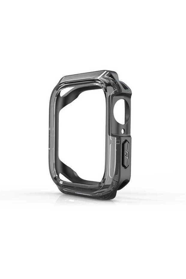 ساعة 44 ملم SYS Watch Gard 08 Sert PC + واقي سيليكون - أسود