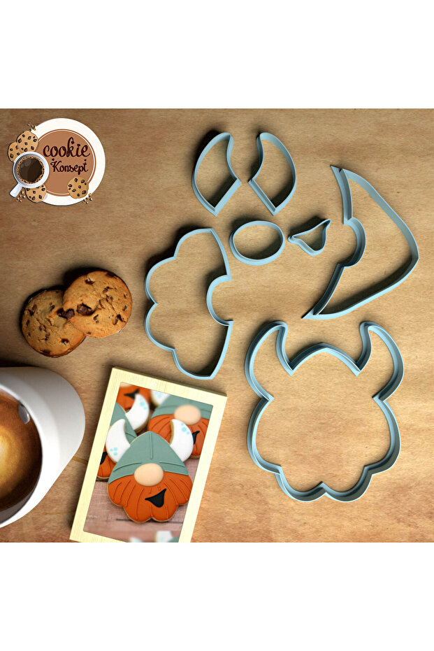 Baby Shower Mold Set Viking – Cookie, Dough and Clay Compatible