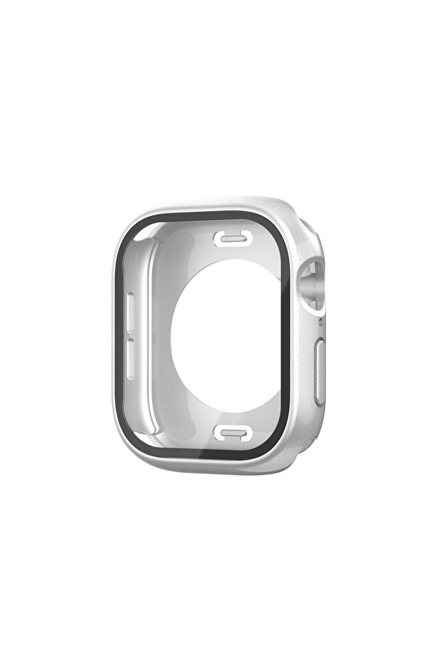 ساعة 10 مقاس 42 ملم مع حماية 360 درجة وواقي شاشة SYS Watch Gard 12 - فضي