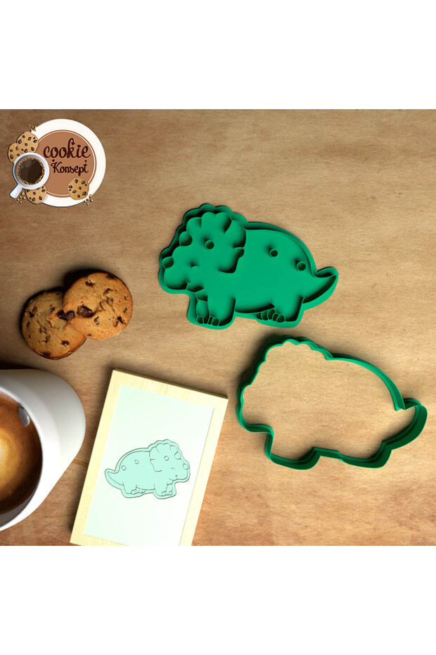 Baby Shower Mold Set Dinosaur # 8 – Cookie, Dough and Clay Compatible