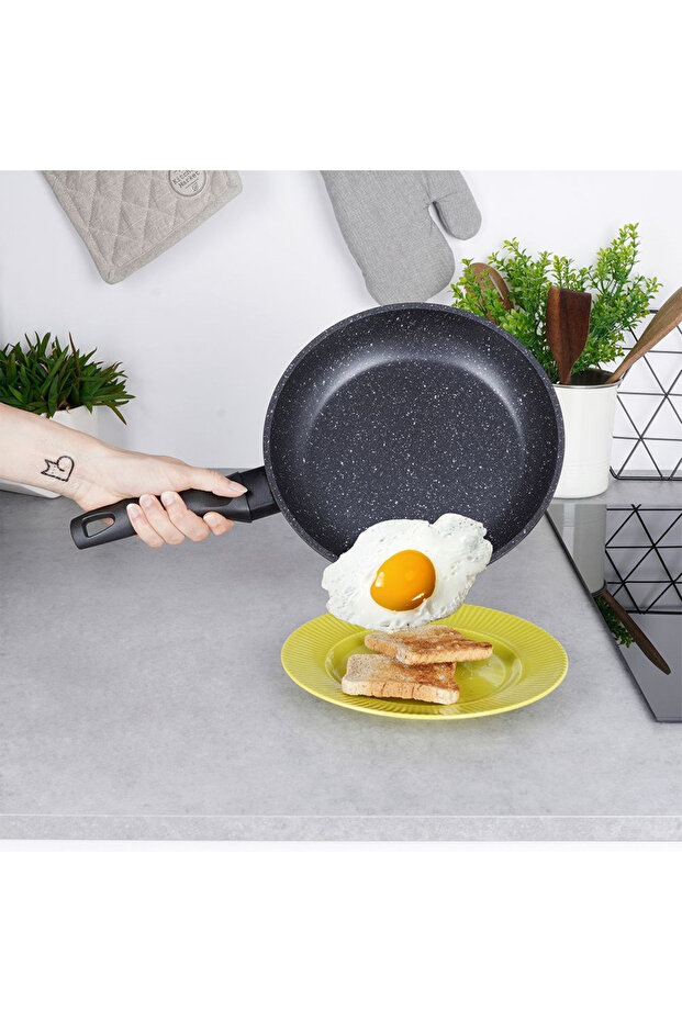 Large granite pan 24 cm - 4
