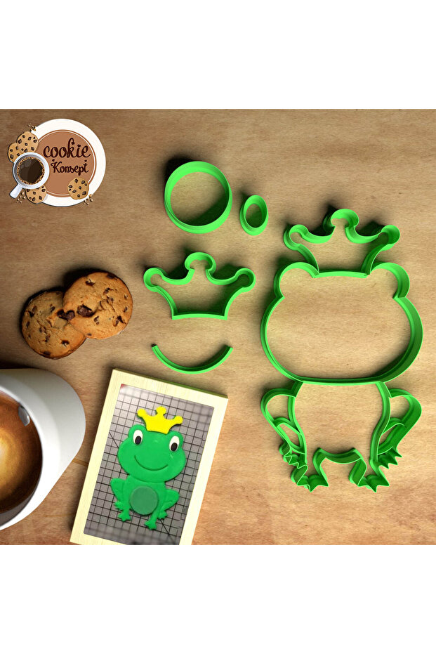 Baby Shower Mold Set Frog Prince – Cookie, Dough and Clay Compatible