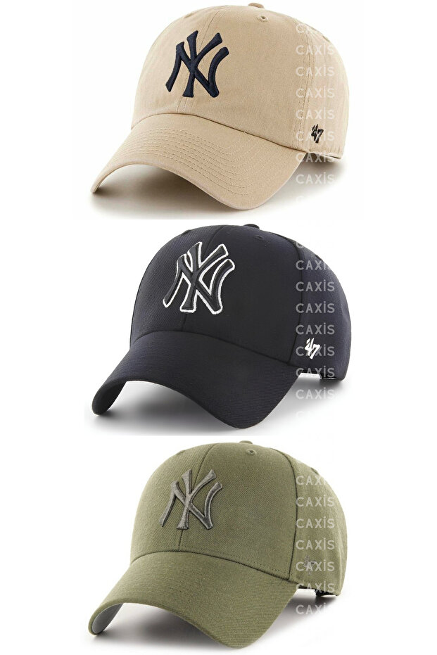 Embroidered Hat Set of 3, Adjustable with Velcro on the Back