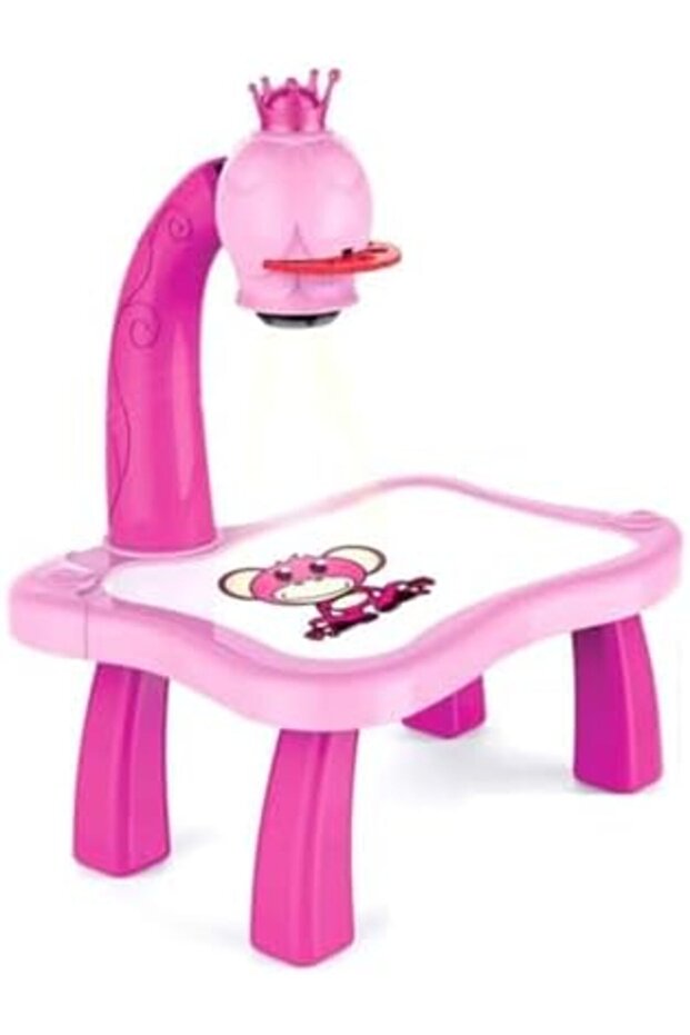 Adjustable Rotating Kids Projector Painting With 12 Colour Markers And 24 Patterns To Trace - 2