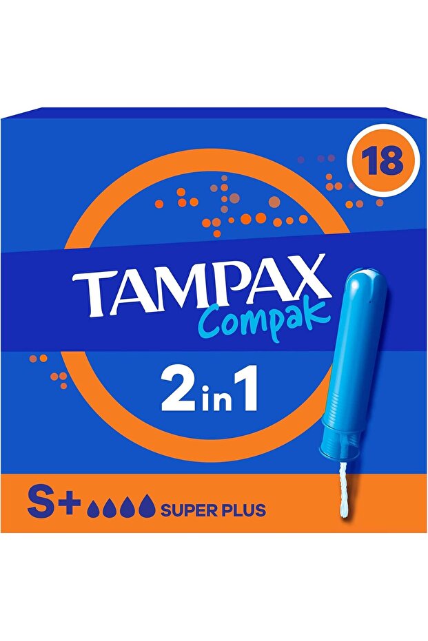 Tampon Compak Super Plus, 18 Adet - 1