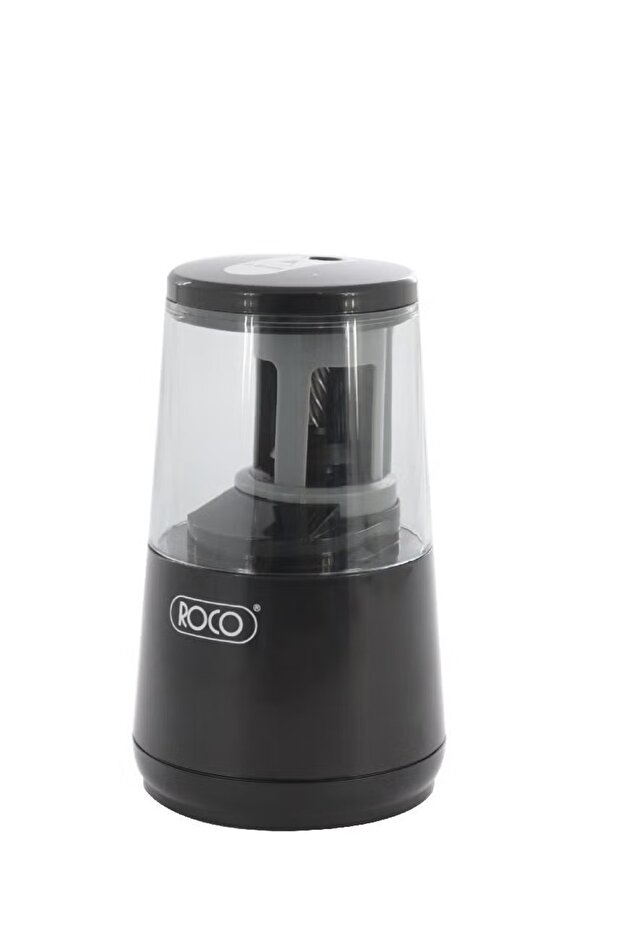 مبراة كهربائية ذات فتحة واحدة - سوداء، فعالة وصغيرة الحجم - 1