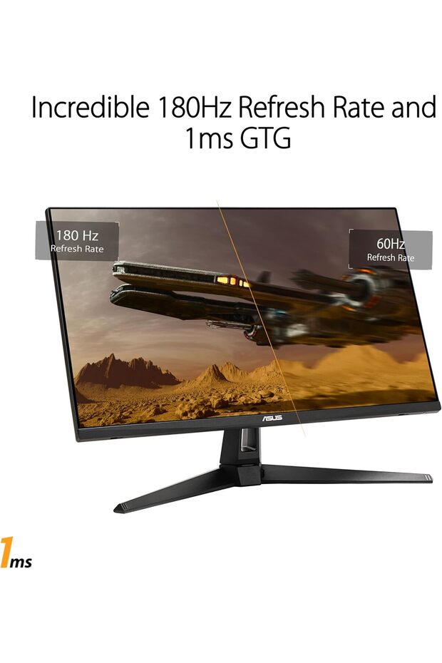 TUF GAMING VG27AQ3A 27 HDR GAMING 2K FAST IPS FREESYNC VE G-SYNC UYUMLU 2560x1440 1MS 180HZ DP HDMI - 3
