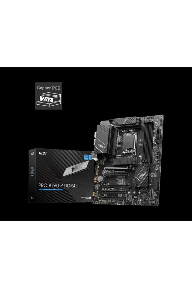 PRO B760-P DDR4 II 5333(OC) DDR4 Soket 1700 M.2 HDMI ATX Anakart - 1