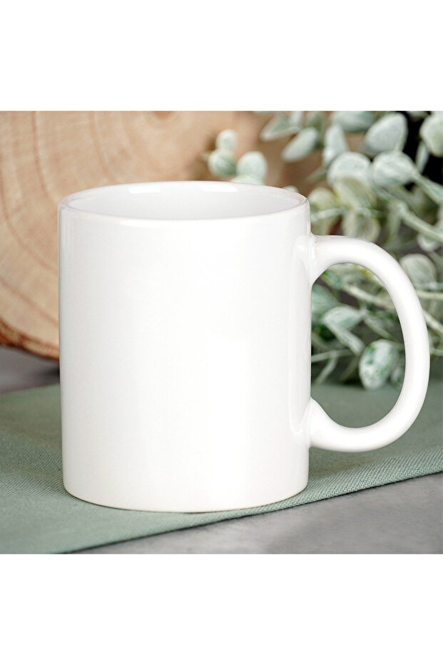 White ceramic mug 330 ml - 2