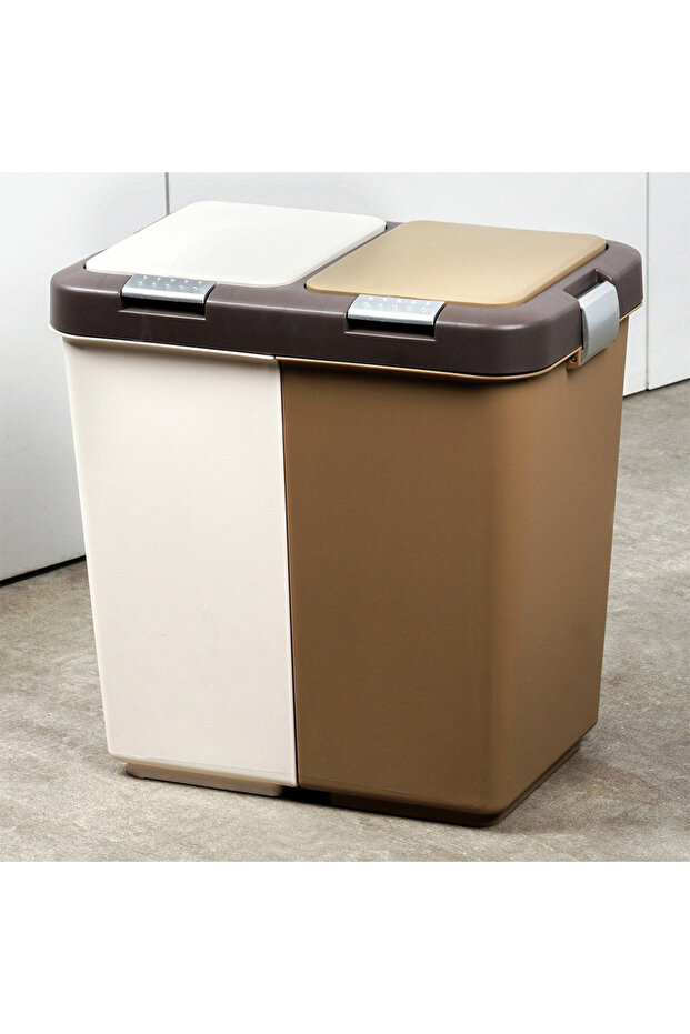 Plastic waste sorting container 2x10 l - 2