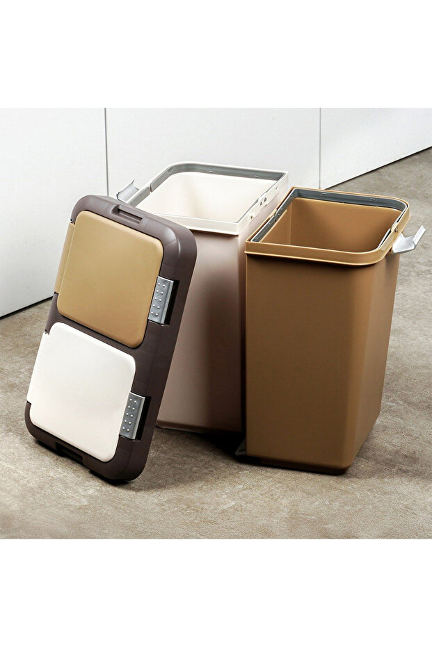 Plastic waste sorting container 2x10 l - 7