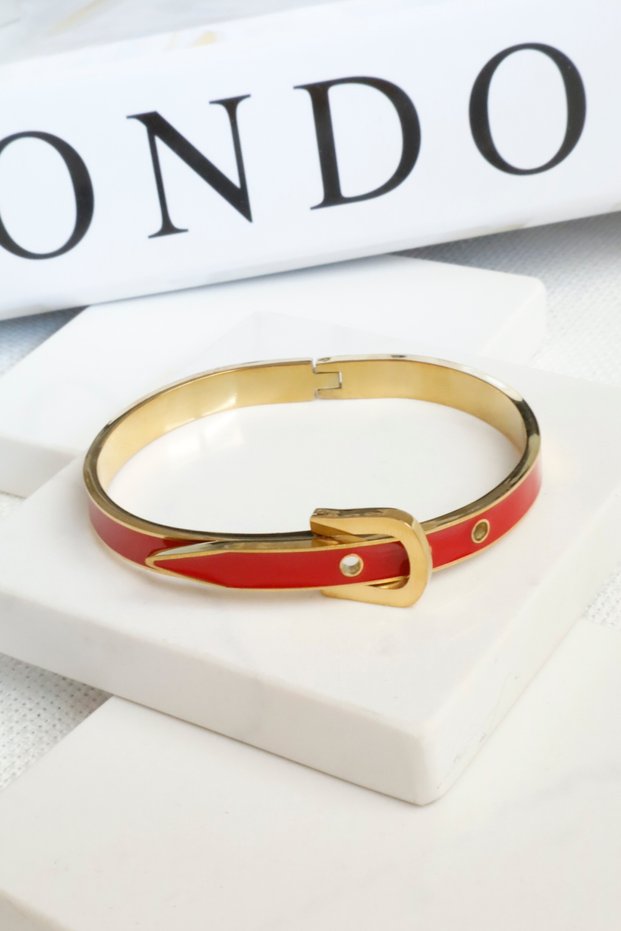 Women's Steel Bracelet Colorful Belt Model Handcuff Bracelet