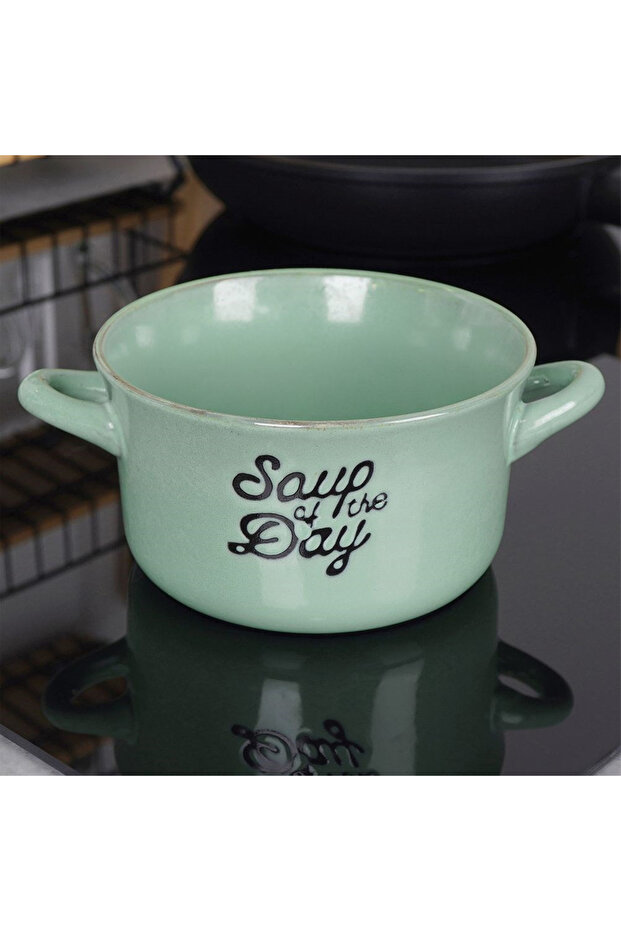 Bol ceramic verde 600 ml - 7