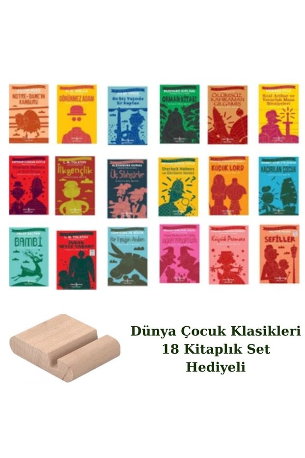 Dünya Çocuk Klasikleri 18 Books + Gift