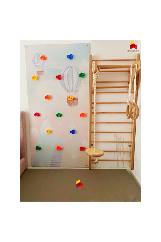 Climbing Wall With Background and Swedish Ladder Combo