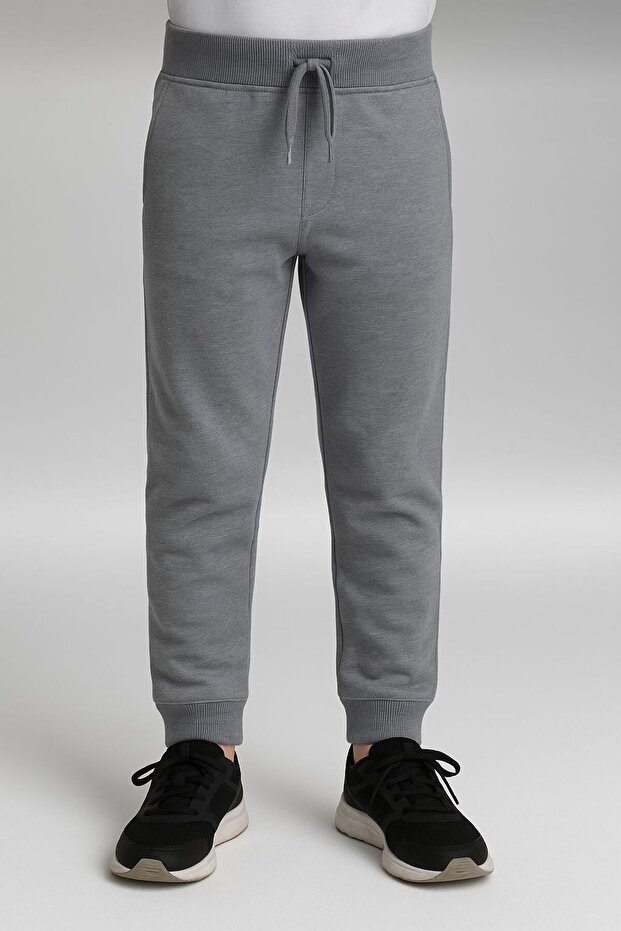 Unisex Children's Combed Cotton Elastic Leg Tracksuit