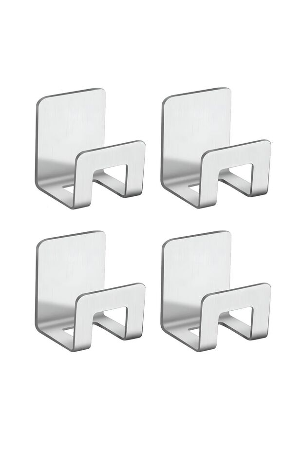 Stainless Steel Adhesive Dish Sponge Holder Sink Organizer Sponge Holder Pack of 4
