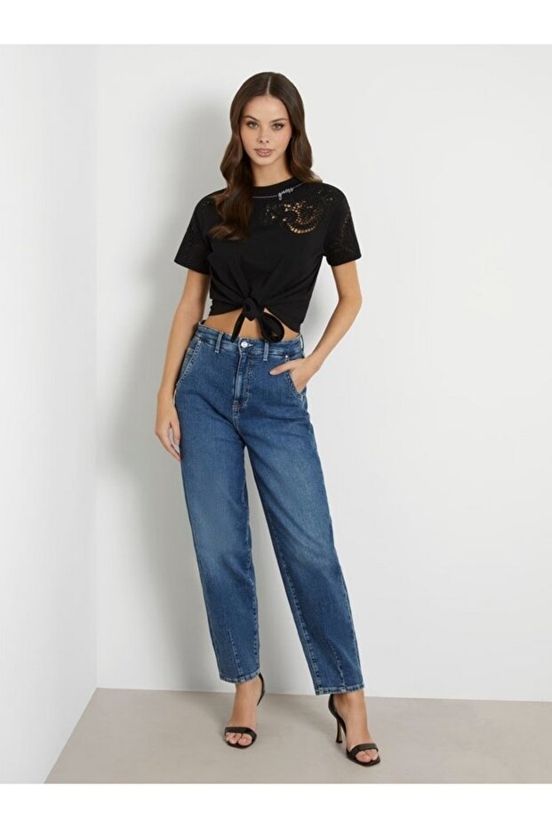 SS CN AJOUR LACE TEE - 2