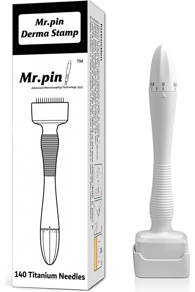 Original Derma Stamp Mr.Pin 140 adjustable pin - Professional Titanium Micro needling