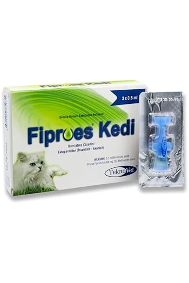 Fiproes Cat Ticks & Fleas Control – Spot-On Solution | Long-Lasting Flea, Tick, & Lice Pr - 3