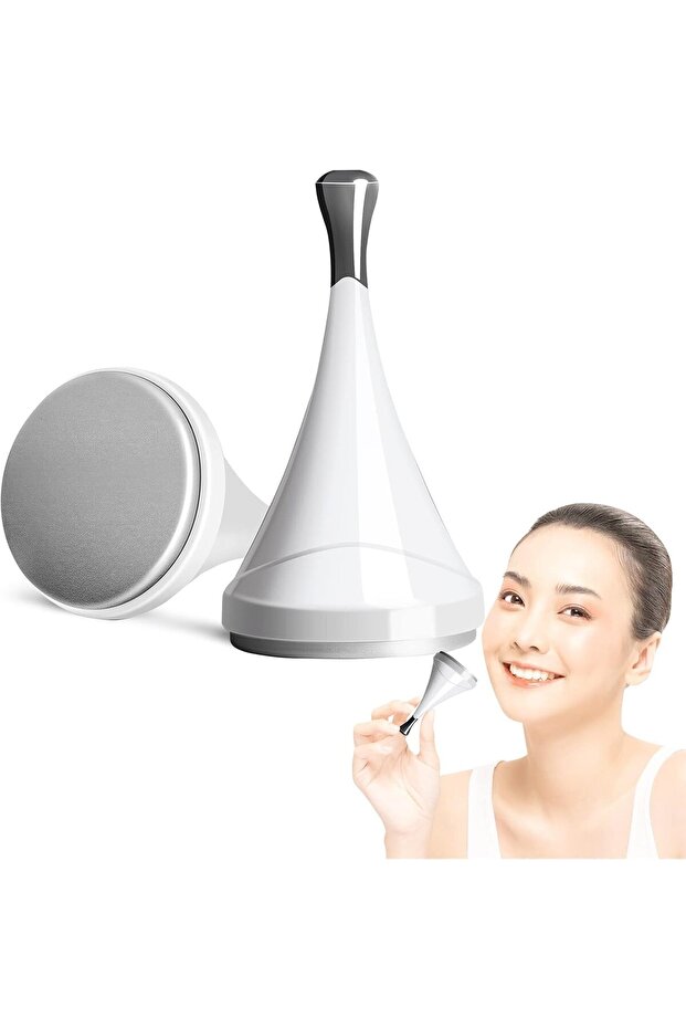 Facial Rollers Set, 2 Pcs Facial Ice Globes, Reusable Stainless Steel Ice Roller, Face Skin