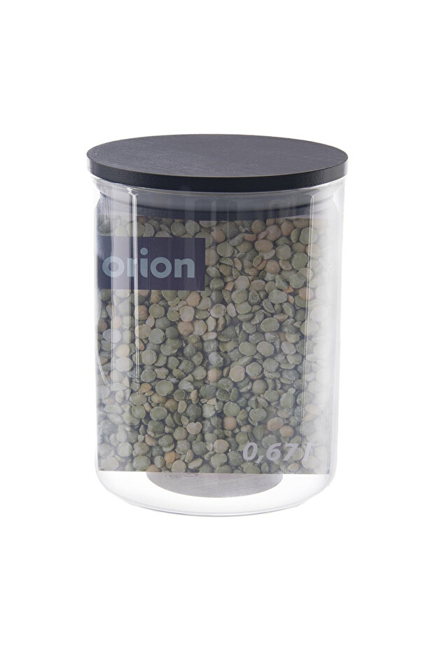 Glass container for bulk products with lid and seal, 600 ml - 7