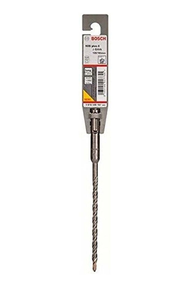 Sds Plus - 5 رؤوس مثقاب، لمثقاب المطرقة الدوارة، قطر 6 مم، الطول الإجمالي 165 مم