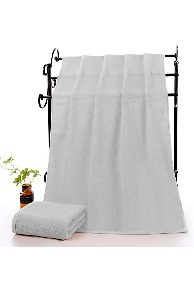 Beach Towel - 100% Cotton 600 GSM Over Sized (100x180cm), Highly Absorbent Bath Sheet For Poo