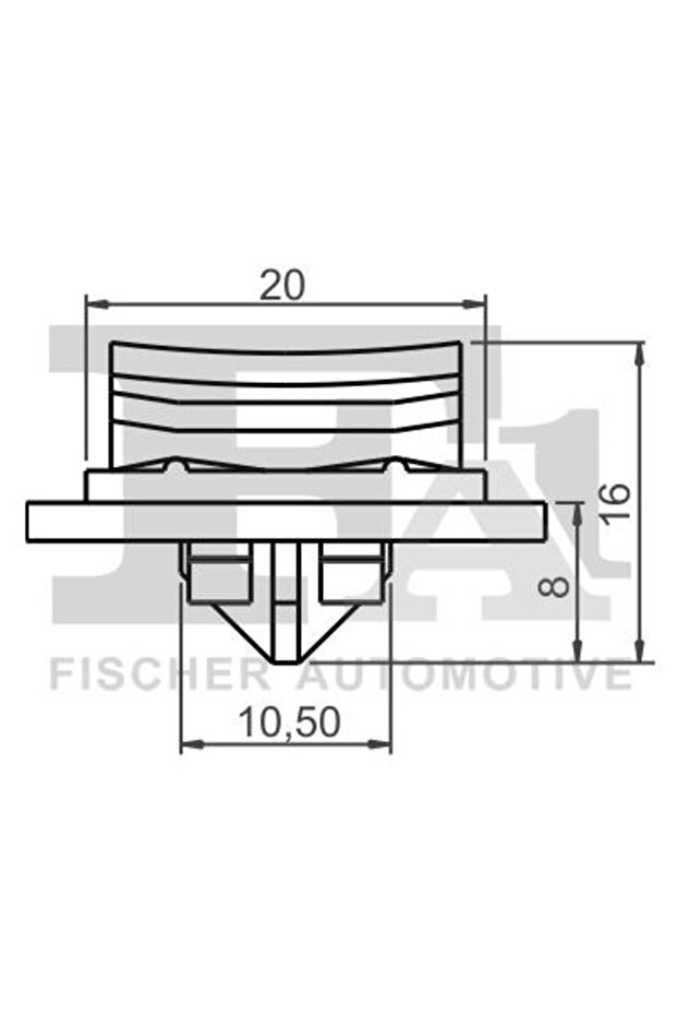 Window fixing clamp 13-40017.5 - 2