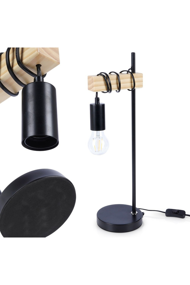 Black table lamp 51 cm - 7