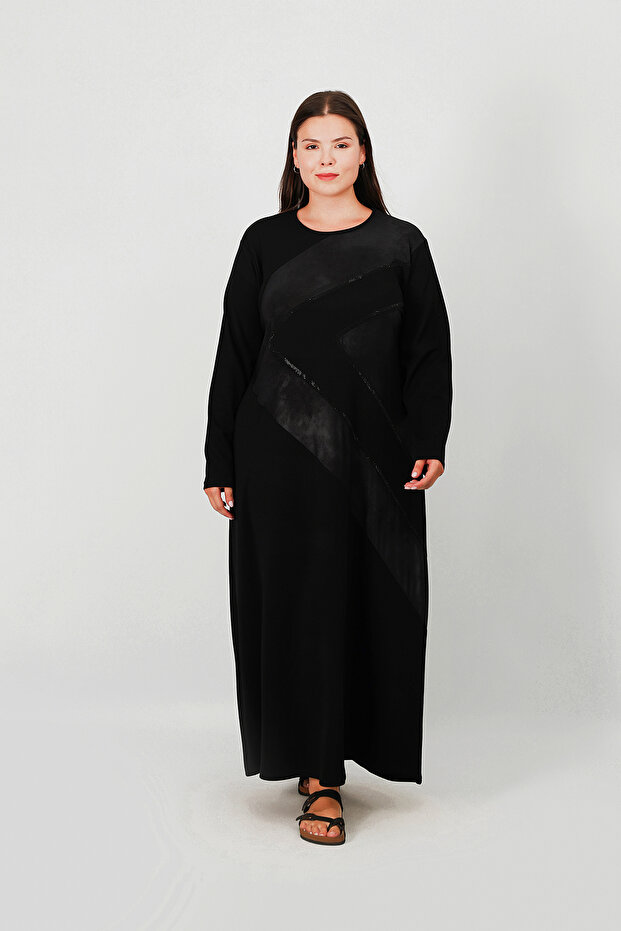 Parçalı Elbise - 4