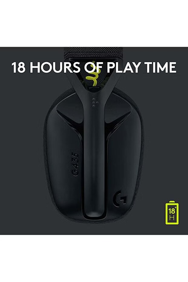 سماعة الألعاب اللاسلكية G435 لايت سبيد - أسود - 4