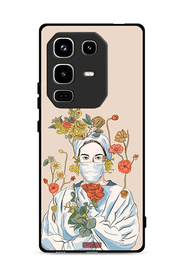 غطاء حماية لهاتف Infinix Note 50 Pro 4G برسومات ممرضة