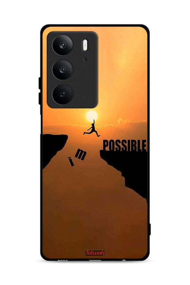 غطاء حماية لهاتف Realme C75 4G مكتوب عليه I Am Possible