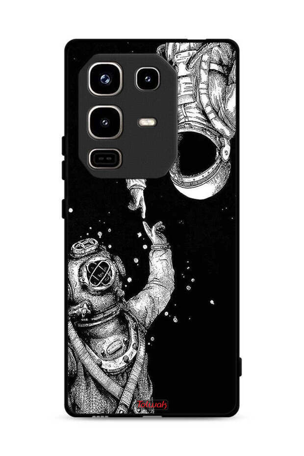غطاء حماية لهاتف Infinix Note 50 Pro 4G بتصميم رواد فضاء