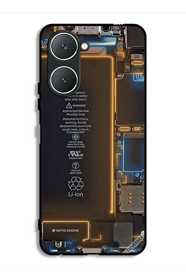 غطاء حماية خلفي لهاتف Vivo Y18i 4G بنمط داخلي