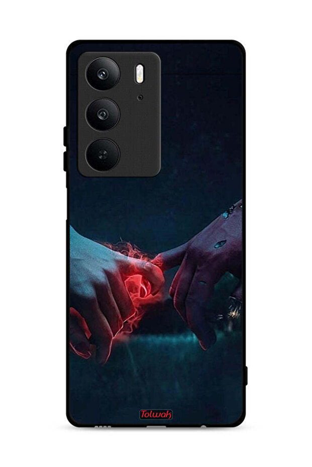 غطاء حماية لهاتف Realme C75 4G بطبعة "أيدي محترقة"