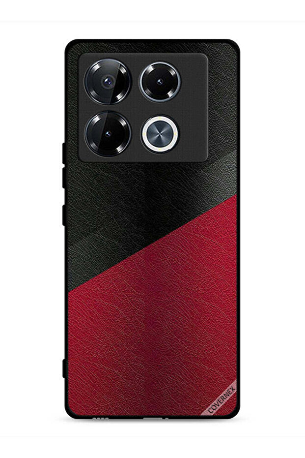 غطاء حماية جلدي بنقشة جلدي لهاتف Infinix Note 40 Pro Plus 5G