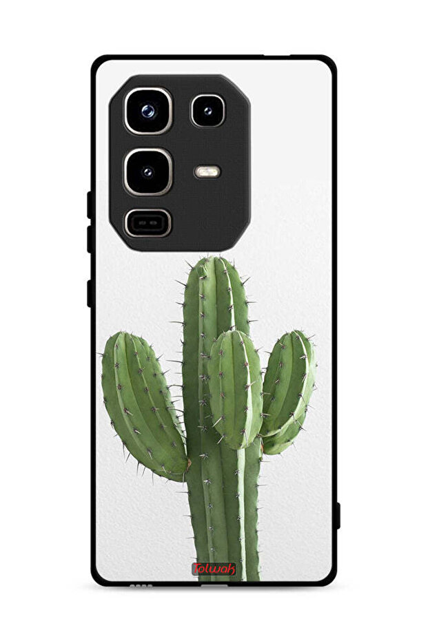 غطاء حماية لهاتف Infinix Note 50 Pro 4G بنقشة نبات الصبار