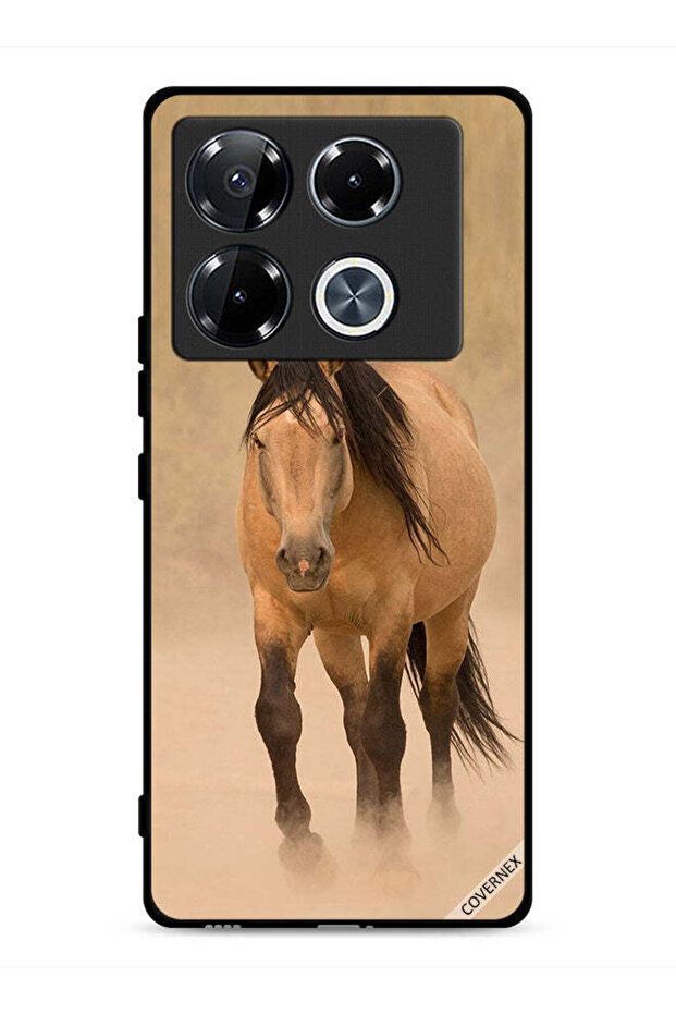 غطاء حماية لهاتف Infinix Note 40 Pro Plus 5G بتصميم سباق الخيل