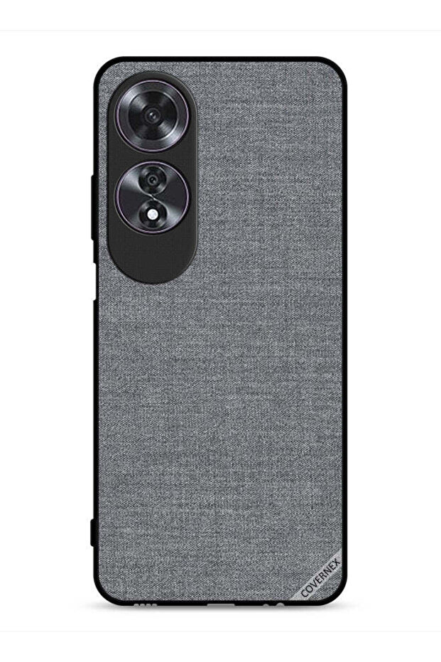 غطاء حماية لهاتف Oppo A60 بنمط قماشي