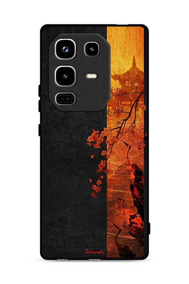 غطاء حماية لهاتف Infinix Note 50 Pro 4G بألوان الخريف الفنية