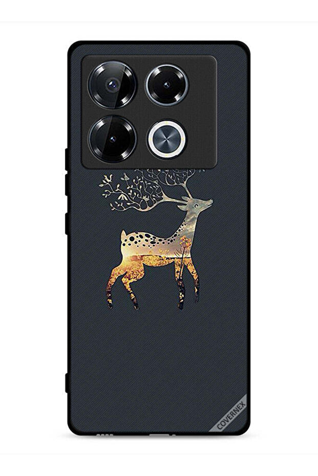 غطاء حماية لجهاز Infinix Note 40 Pro Plus 5G بتصميم غزال