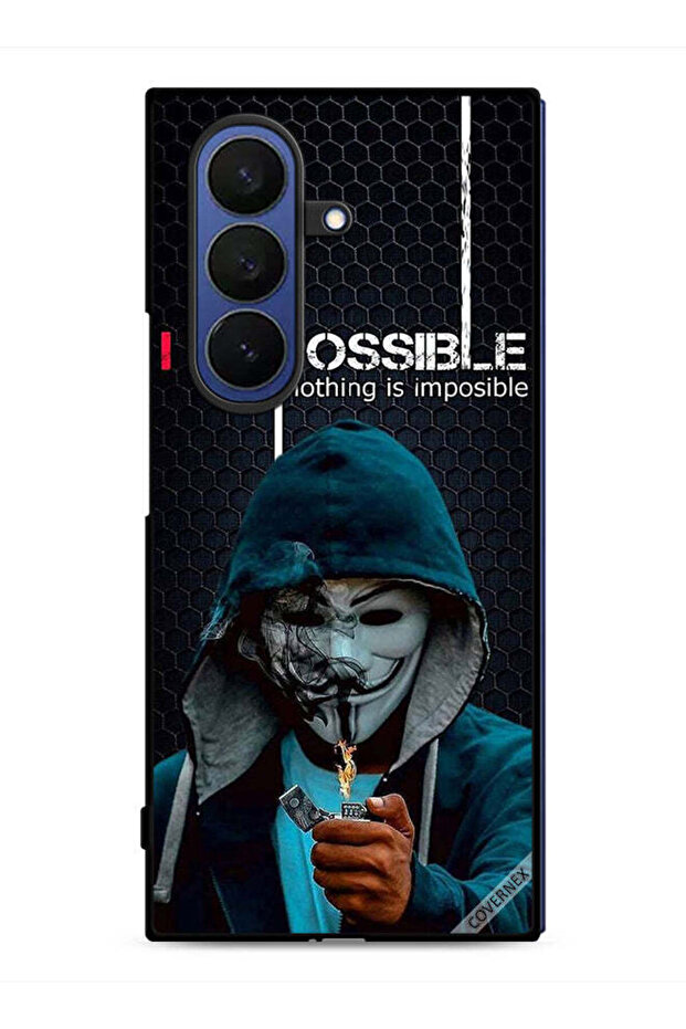 Samsung Galaxy Z Fold7 Protective Case Cover I Am Possible Nothing Is Impossible Wallpaper