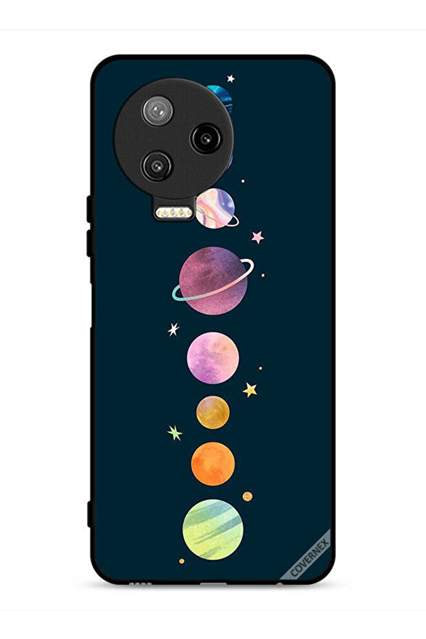 غطاء حماية لجهاز Infinix Note 12 Pro 4G بنقشة الفضاء والنجوم